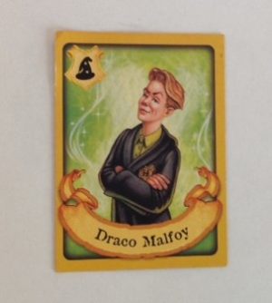 PARTS ONLY - Harry Potter Mystery at Hogwarts Board Game - (1) "Draco Malfoy" Card Only