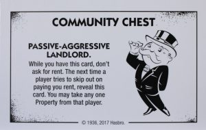 PARTS ONLY - Monopoly Board Game "Cheaters" Edition - Community Chest Card #14 Only