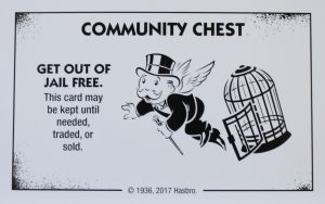 PARTS ONLY - Monopoly Board Game "Cheaters" Edition - (1) Community Chest Card #3 Only