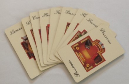 PARTS ONLY -Cluedo Board Game 1999 Version - Room Cards