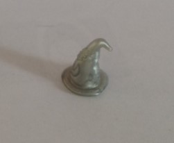 PARTS ONLY - Harry Potter Mystery at Hogwarts Board Game - (1) Silver Hat Playing Piece Only