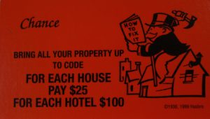 PARTS ONLY - Monopoly 2000 Millennium Board Game - #16 Chance Card Only