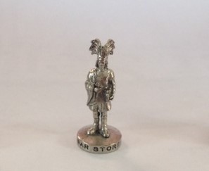 PARTS ONLY - Clue Seinfeld Board Game - (1) Cigar Store Indian Pewter Weapon Only