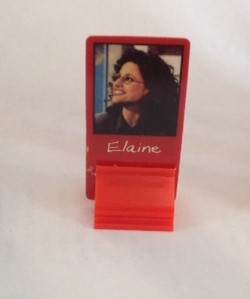 PARTS ONLY - Clue Seinfeld Board Game - (1) Elaine Benes Pawn and Stand Only