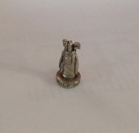 PARTS ONLY - Clue Seinfeld Board Game - (1) J.F.K. Golf Clubs Pewter Weapon Only