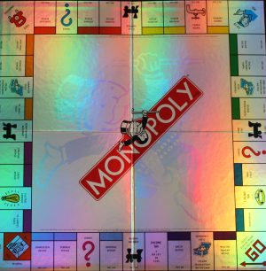 PARTS ONLY - Monopoly Board Game 2000 Millennium Tin Edition - (1) Game Board Only