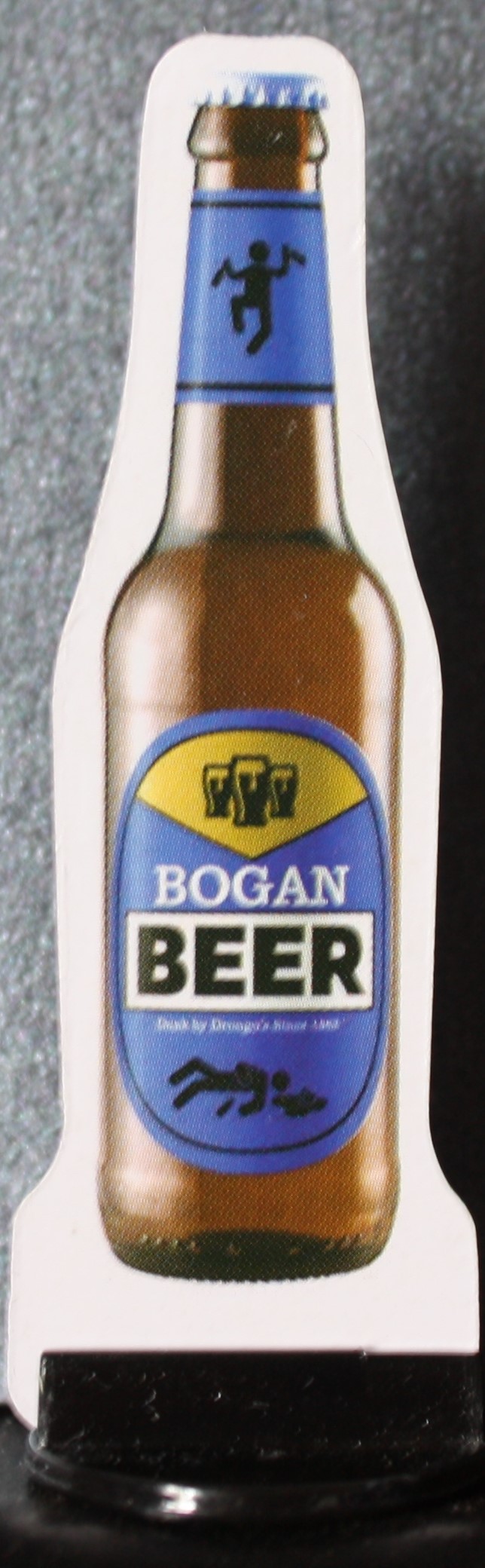 PARTS ONLY -Boganology Board Game Parts - (1) Blue Bogan Beer Mover & Stand