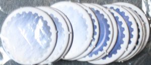 PARTS ONLY -Boganology Board Game Parts - (12) Blue Bogan Tokens