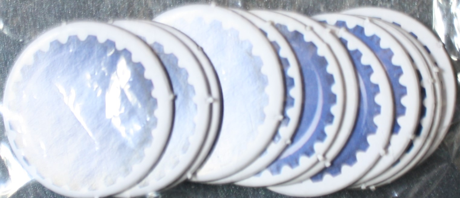PARTS ONLY -Boganology Board Game Parts - (12) Blue Bogan Tokens