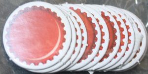 PARTS ONLY -Boganology Board Game Parts - (12) Red Bogan Tokens