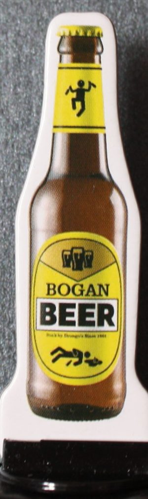 PARTS ONLY -Boganology Board Game Parts - (1) Yellow Bogan Beer Mover & Stand