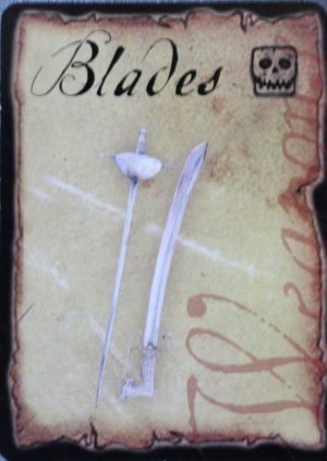 PARTS ONLY - Pirateology Board Game Parts - (1) "Blades" Card Only