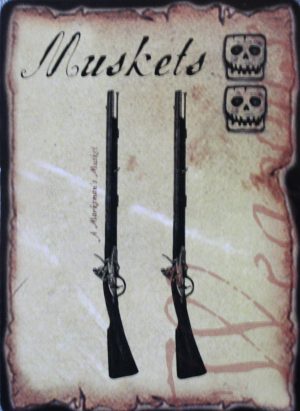 PARTS ONLY - Pirateology Board Game Parts - (1) "Muskets" Card Only