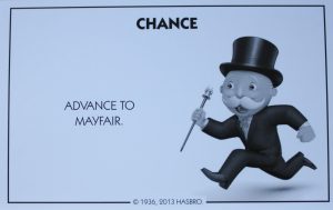 PARTS ONLY - Monopoly Board Game Hasbro 2013 Version - #11 Chance Card Only