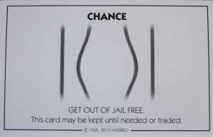 PARTS ONLY - Monopoly Board Game Hasbro 2013 Version - #1 Chance Card Only