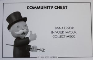 PARTS ONLY - Monopoly Board Game Hasbro 2013 Version - #10 Community Chest Card Only