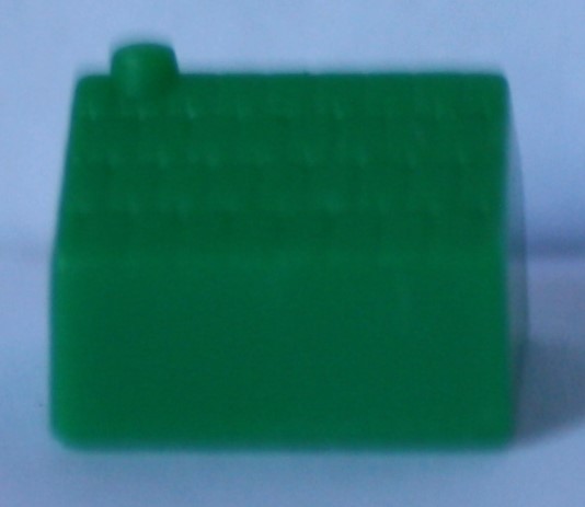 PARTS ONLY - Monopoly Board Game Hasbro 2013 Version - (1) Green House Only