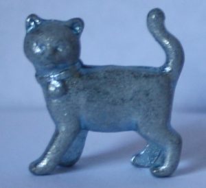 PARTS ONLY - Monopoly Board Game Hasbro 2013 Version - (1) Metal Cat Token Only