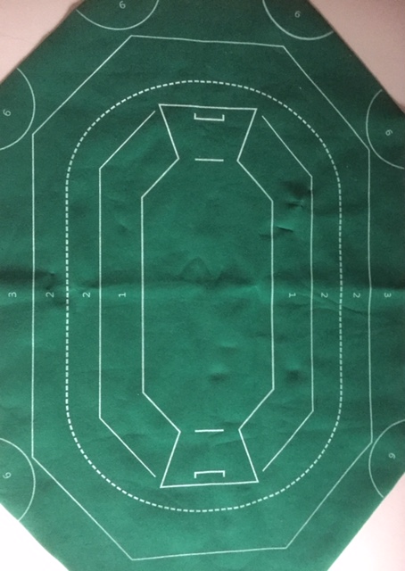PARTS ONLY - Test Match Board Game - Used - (1) Felt Cricket Pitch