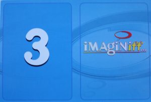 PARTS ONLY - Imaginiff Board Game - #3 Blue Voting Card Only