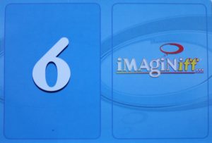 PARTS ONLY - Imaginiff Board Game - #6 Blue Voting Card Only