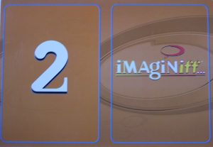 PARTS ONLY -Imaginiff Board Game - #2 Orange Voting Card Only