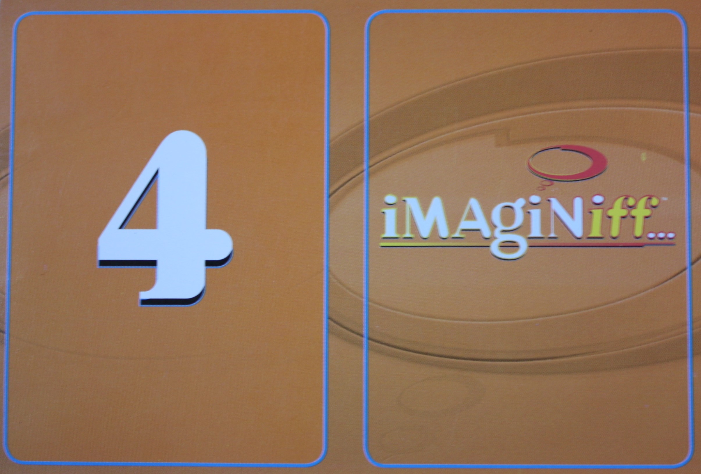 PARTS ONLY -Imaginiff Board Game - #4 Orange Voting Card Only