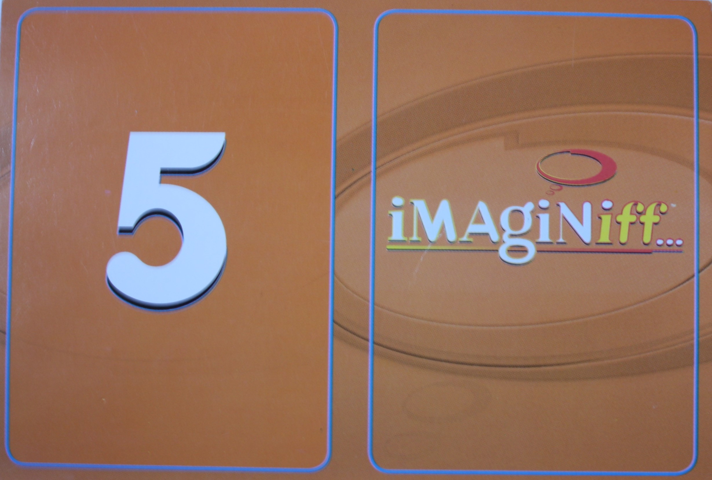 PARTS ONLY -Imaginiff Board Game - #5 Orange Voting Card Only