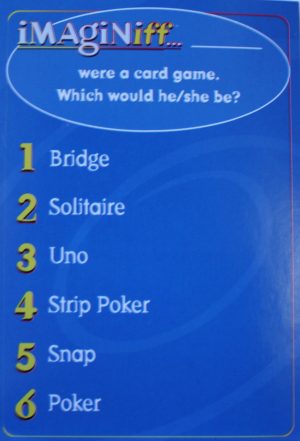 PARTS ONLY - Imaginiff Board Game - (175) Question Cards
