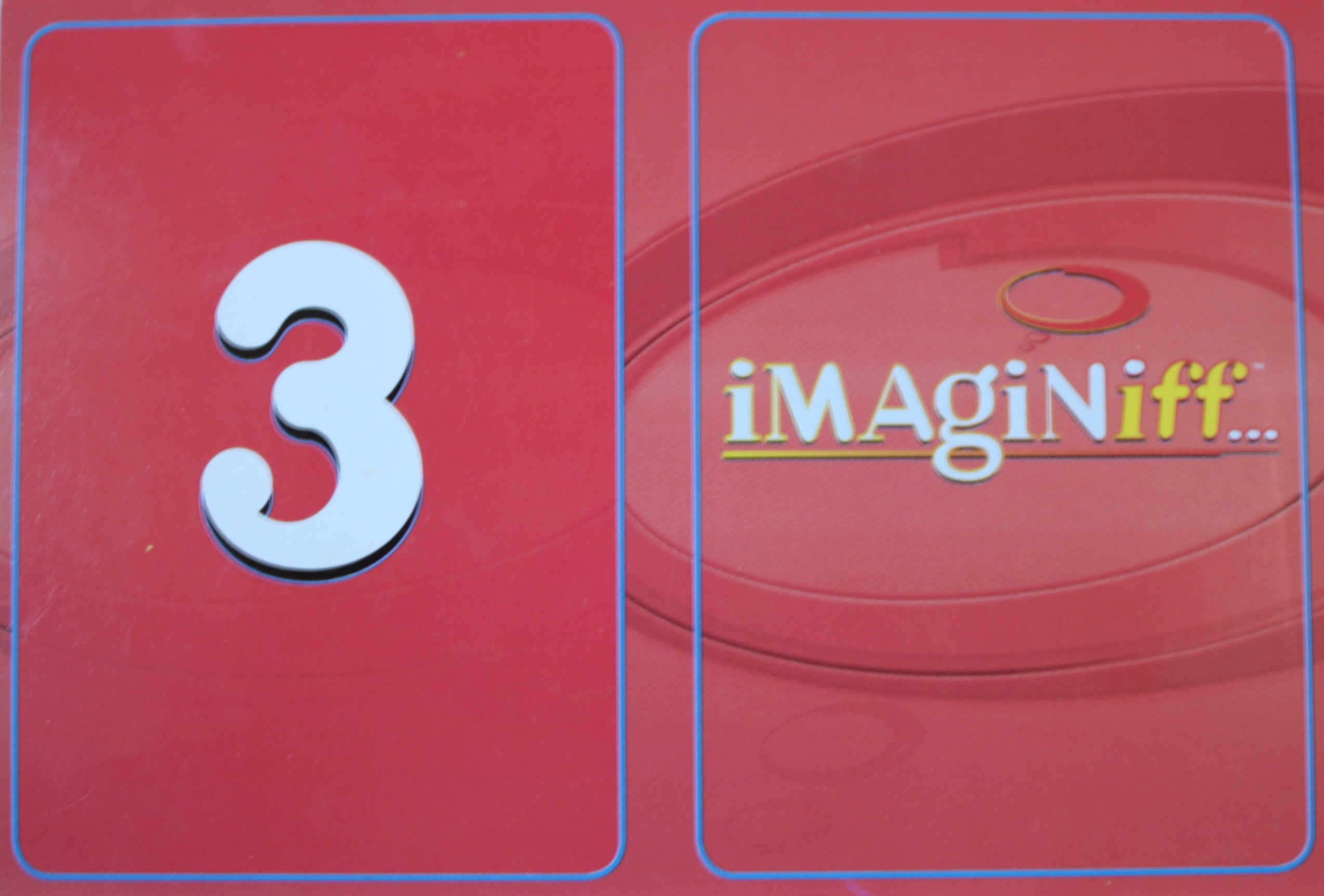 PARTS ONLY - Imaginiff Board Game - #3 Red Voting Card Only