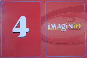 PARTS ONLY -Imaginiff Board Game - #4 Red Voting Card Only
