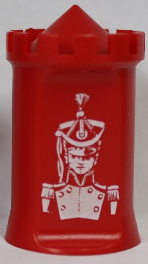 PARTS ONLY -Stratego Board Game Parker Bros 1959 Version - (1) Red Lieutenant Only
