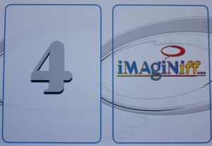 PARTS ONLY - Imaginiff Board Game - #4 White Voting Card Only