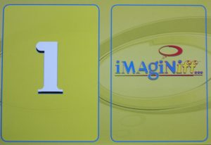PARTS ONLY -Imaginiff Board Game - #1 Yellow Voting Card Only
