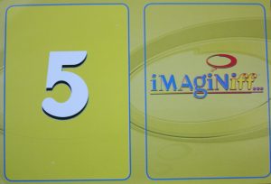 PARTS ONLY -Imaginiff Board Game - #5 Yellow Voting Card Only