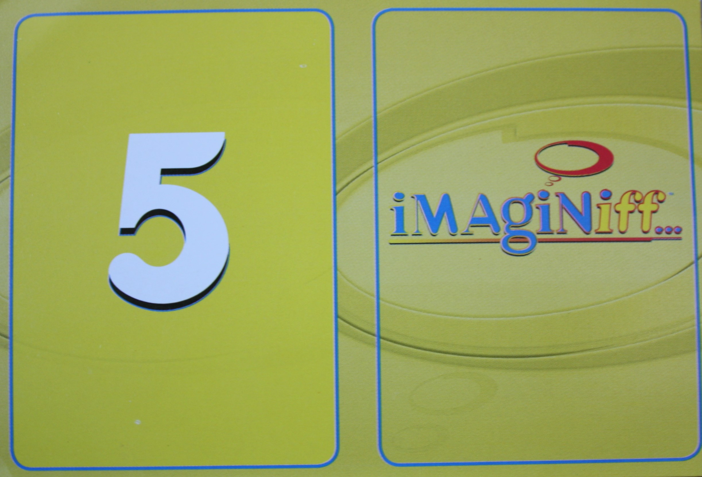 PARTS ONLY -Imaginiff Board Game - #5 Yellow Voting Card Only