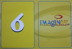 PARTS ONLY -Imaginiff Board Game - #6 Yellow Voting Card Only