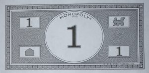 PARTS ONLY -Monopoly Board Game "1935 Deluxe First Edition Classic Reproduction" - Pack (10) $1 Money Only