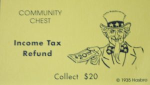 PARTS ONLY -Monopoly Board Game "1935 Deluxe First Edition Classic Reproduction" - #11 Community Chest Card Only