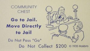 PARTS ONLY -Monopoly Board Game "1935 Deluxe First Edition Classic Reproduction" - #14 Community Chest Card Only