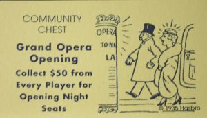 PARTS ONLY -Monopoly Board Game "1935 Deluxe First Edition Classic Reproduction" - #5 Community Chest Card Only