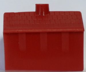 PARTS ONLY -Monopoly Board Game - (1) Large Dark Red Hotel Only