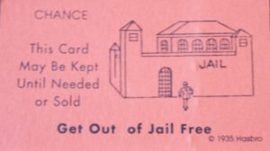 PARTS ONLY -Monopoly Board Game "1935 Deluxe First Edition Classic Reproduction" - #1 Chance Card Only