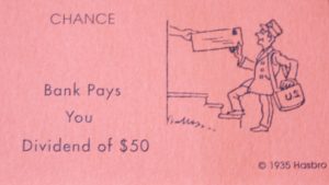 PARTS ONLY -Monopoly Board Game "1935 Deluxe First Edition Classic Reproduction" - #6 Chance Card Only