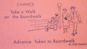 PARTS ONLY -Monopoly Board Game "1935 Deluxe First Edition Classic Reproduction" - #9 Chance Card Only