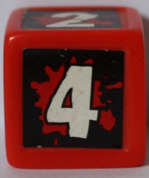 PARTS ONLY - Goosebumps "One Day at Horrorland" Board Game - (1) Numbered Die Only