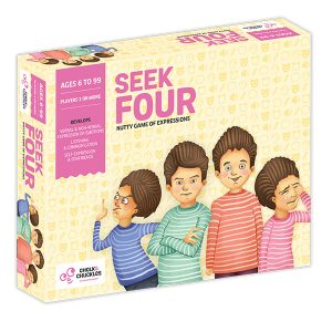"Seek Four" A Nutty Game of Expressions - New