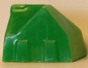 PARTS ONLY -Monopoly Board Game - (1) Shaped Green House Only