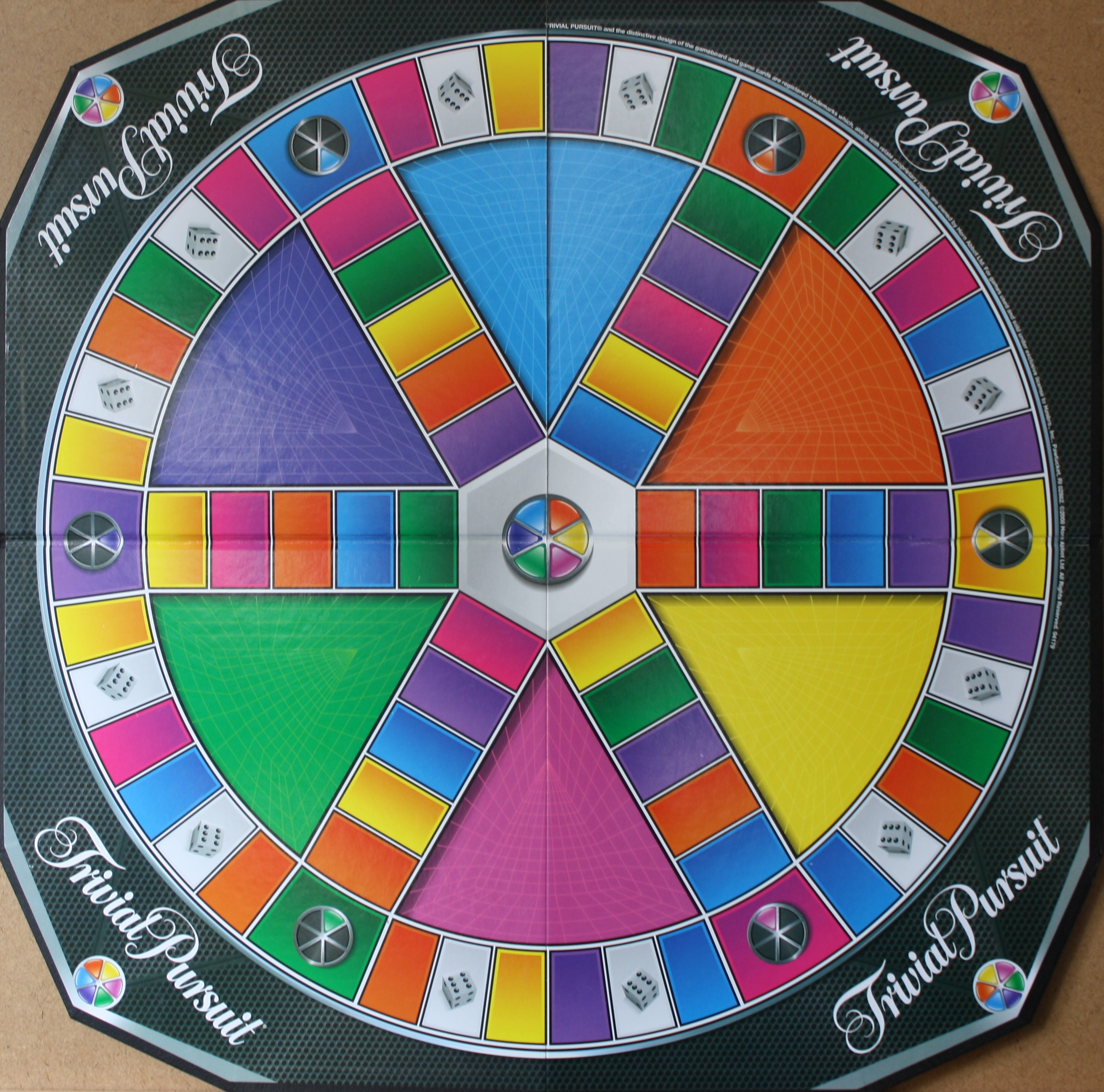 PARTS ONLY -Trivial Pursuit Digital Choice Board Game - Game Board Only