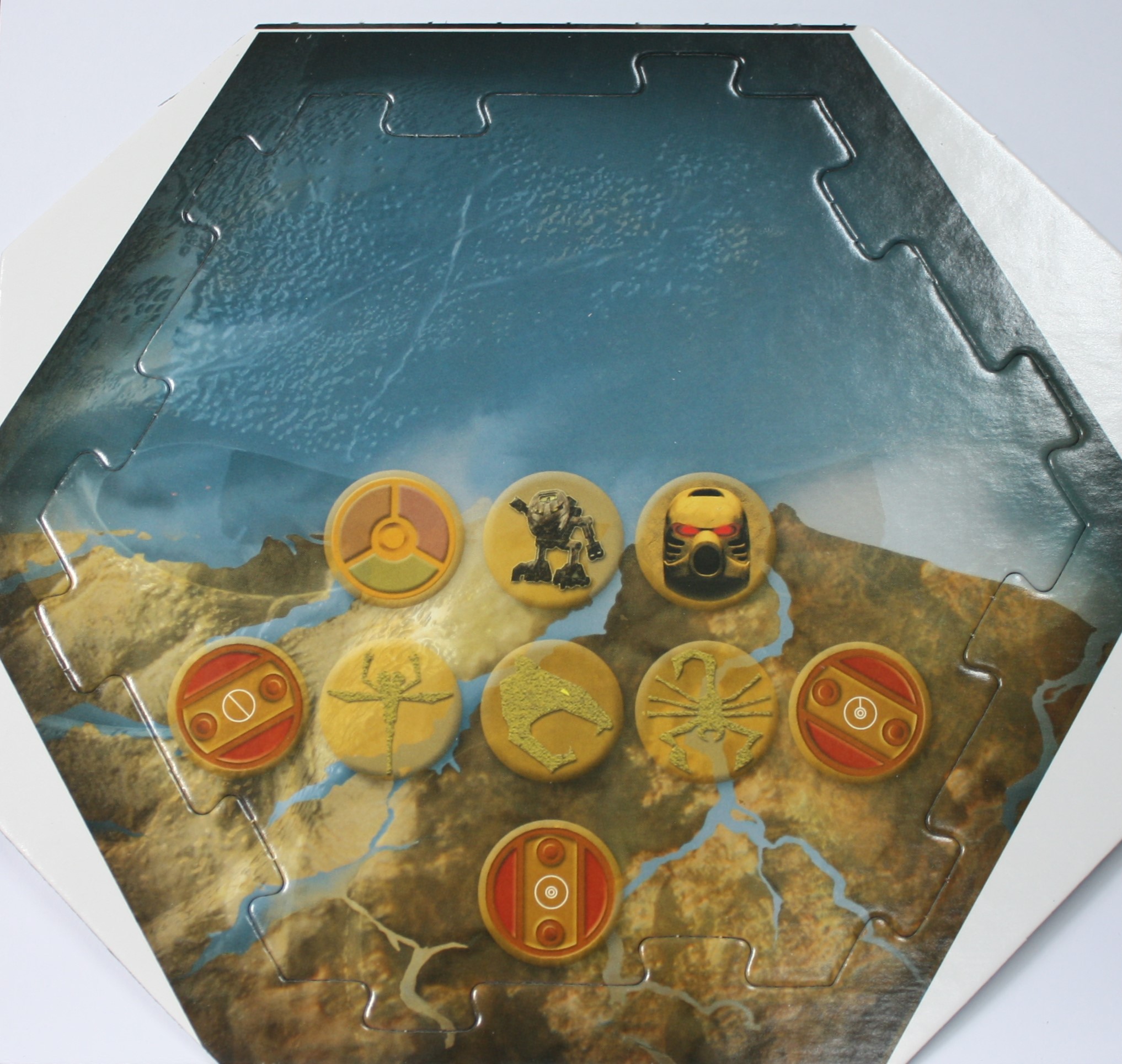 PARTS ONLY -Bionicle "Quest for Makuta" Adventure Board Game - #6 Mata Nui Board Only